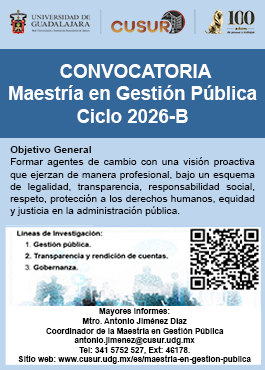Maestría en Gestión Pública 2026-B