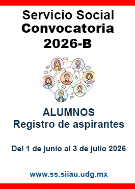 Convocatoria Servicio Social Alumnos 2026-B