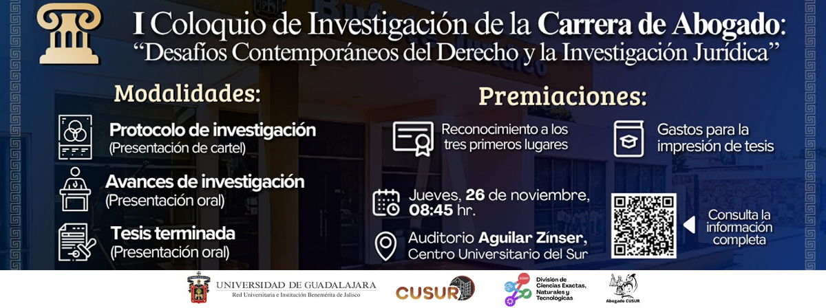 I Coloquio de la Carrera de Abogado 2026