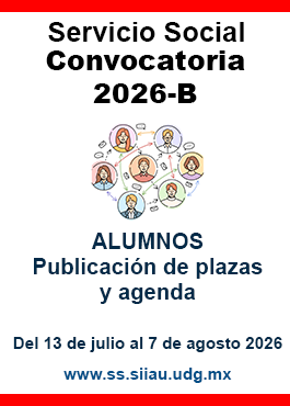 Convocatoria Servicio Social Alumnos 2026-B