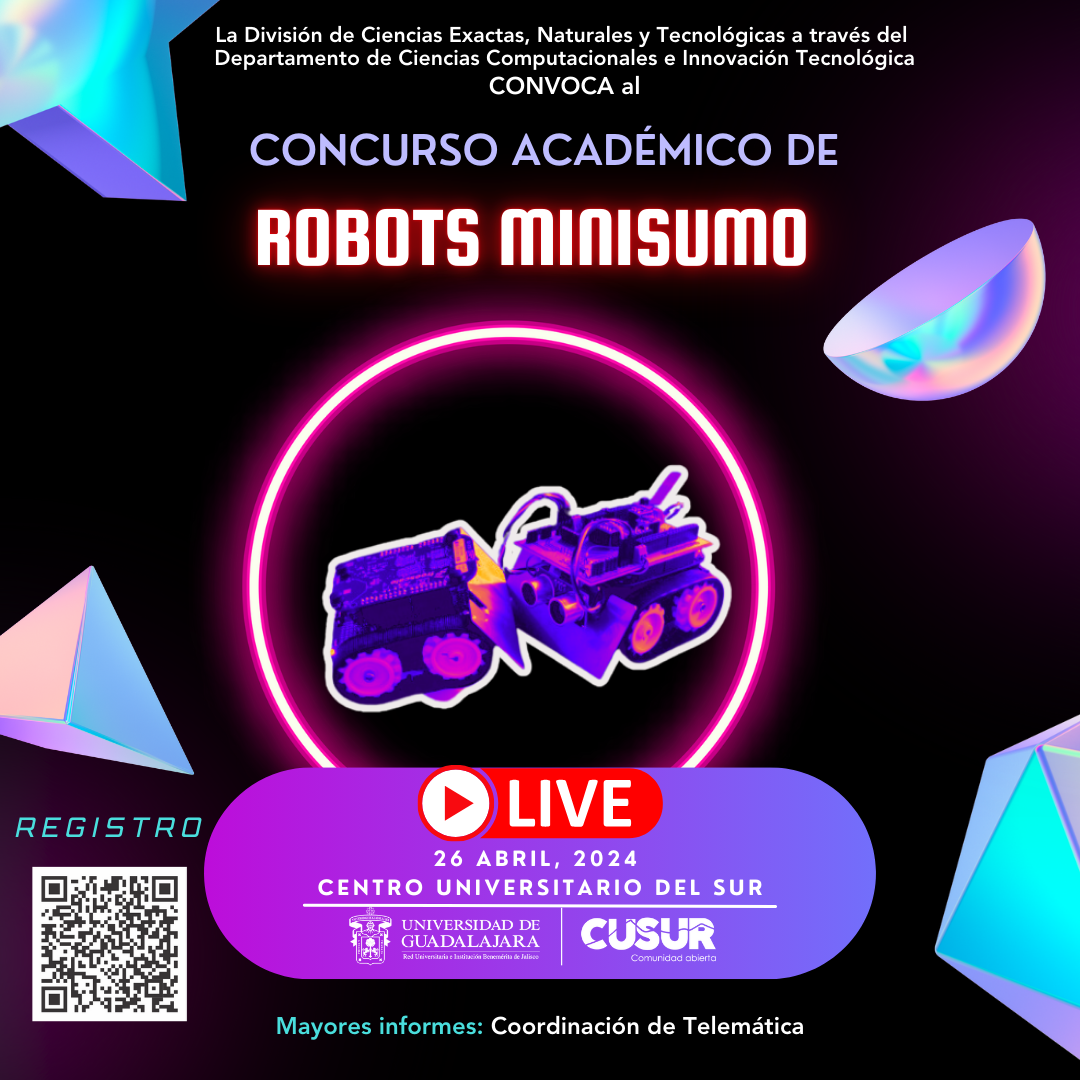 Convocatoria Concurso Académico de Robots Minisumo - 26 abril 2024