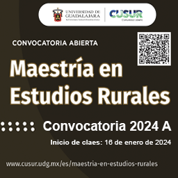 Convocatoria Maestría en Estudios Rurales 2024-A
