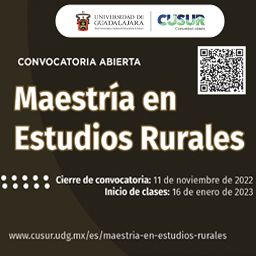 Convocatoria Maestría en Estudios Rurales 2023