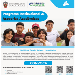 Convocatoria Programa Institucional de Asesorías Académicas 2023