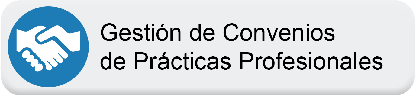 Botón gestión de convenios de prácticas profesionales