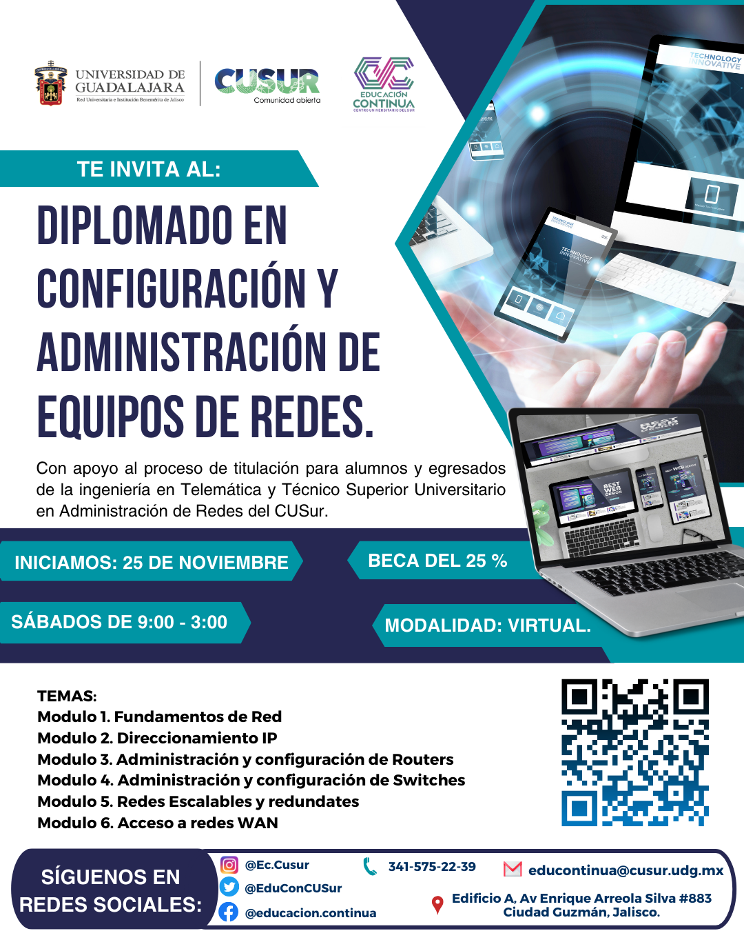 Banner diplomado en redes
