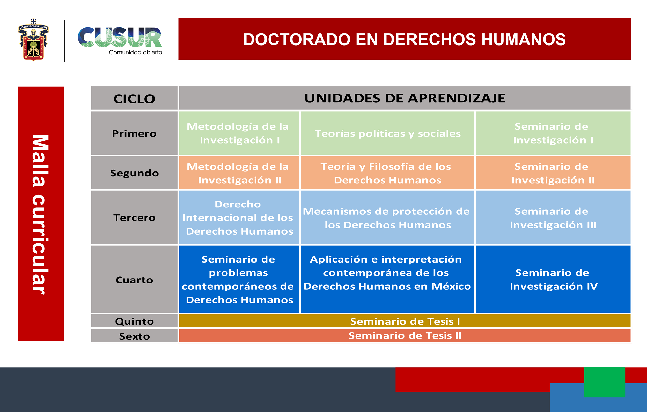 Malla curricular DDH