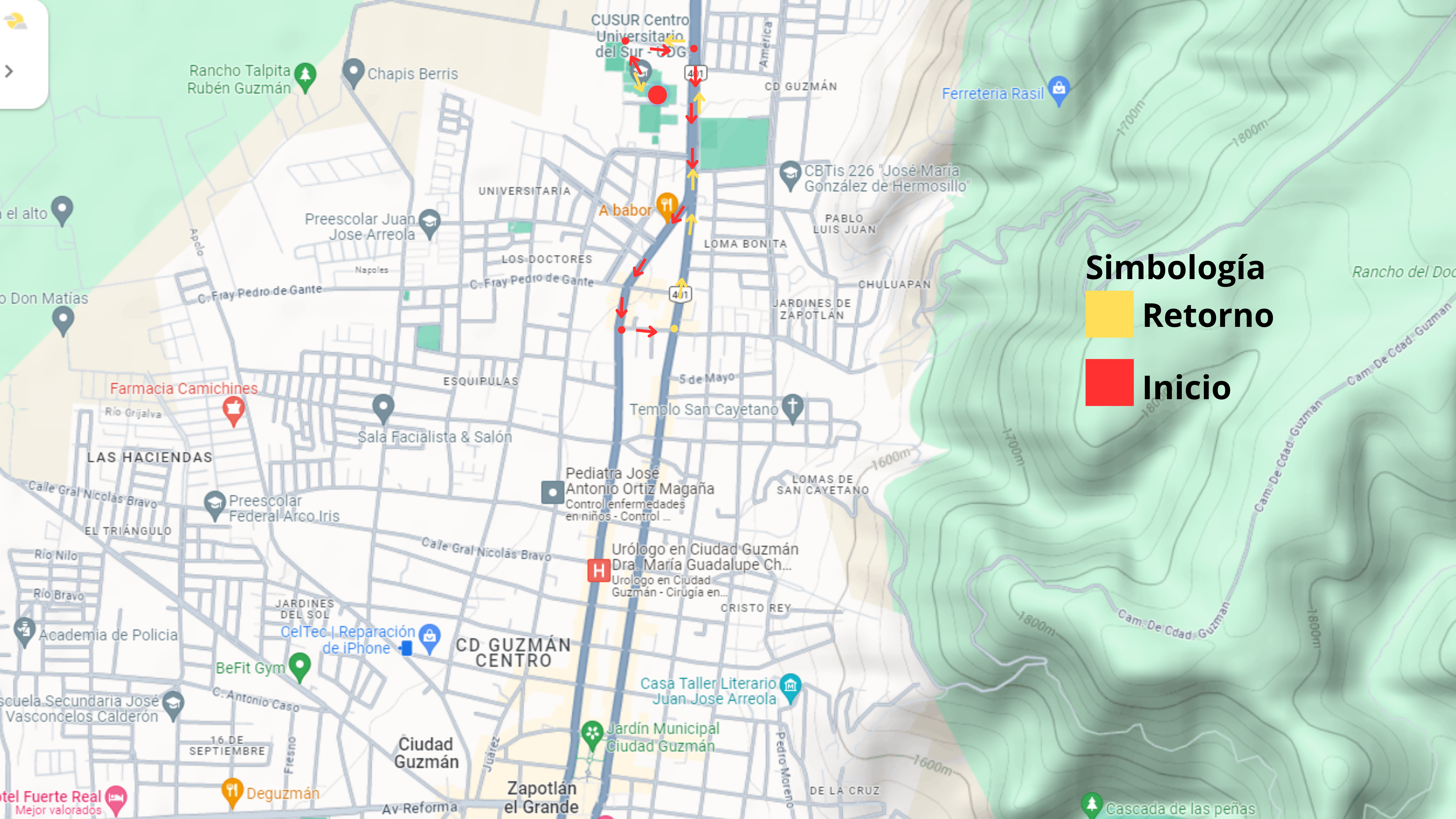 Ruta 1 1er Urban Trail CUSur