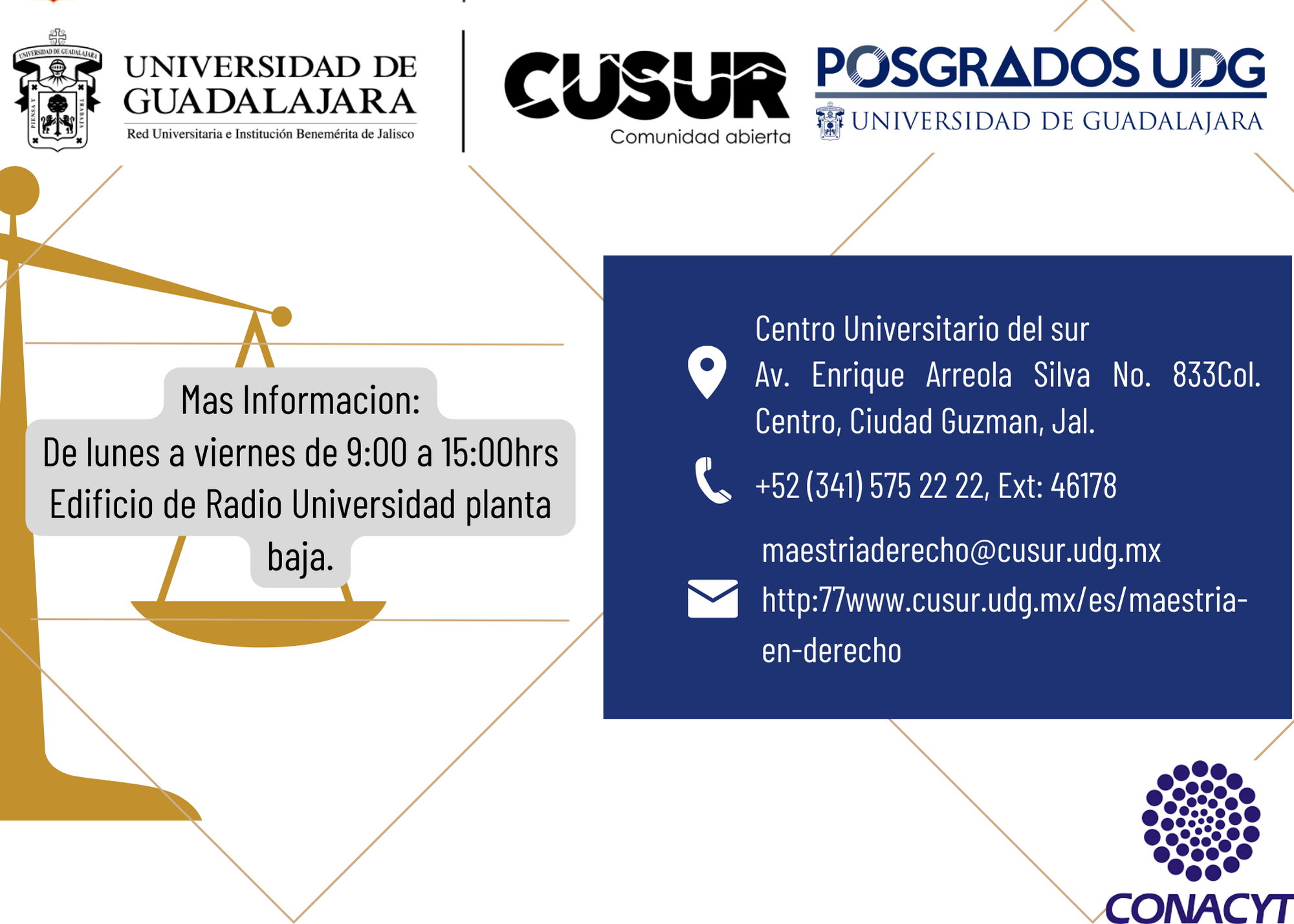 Imagen Maestría en Derecho CUSur