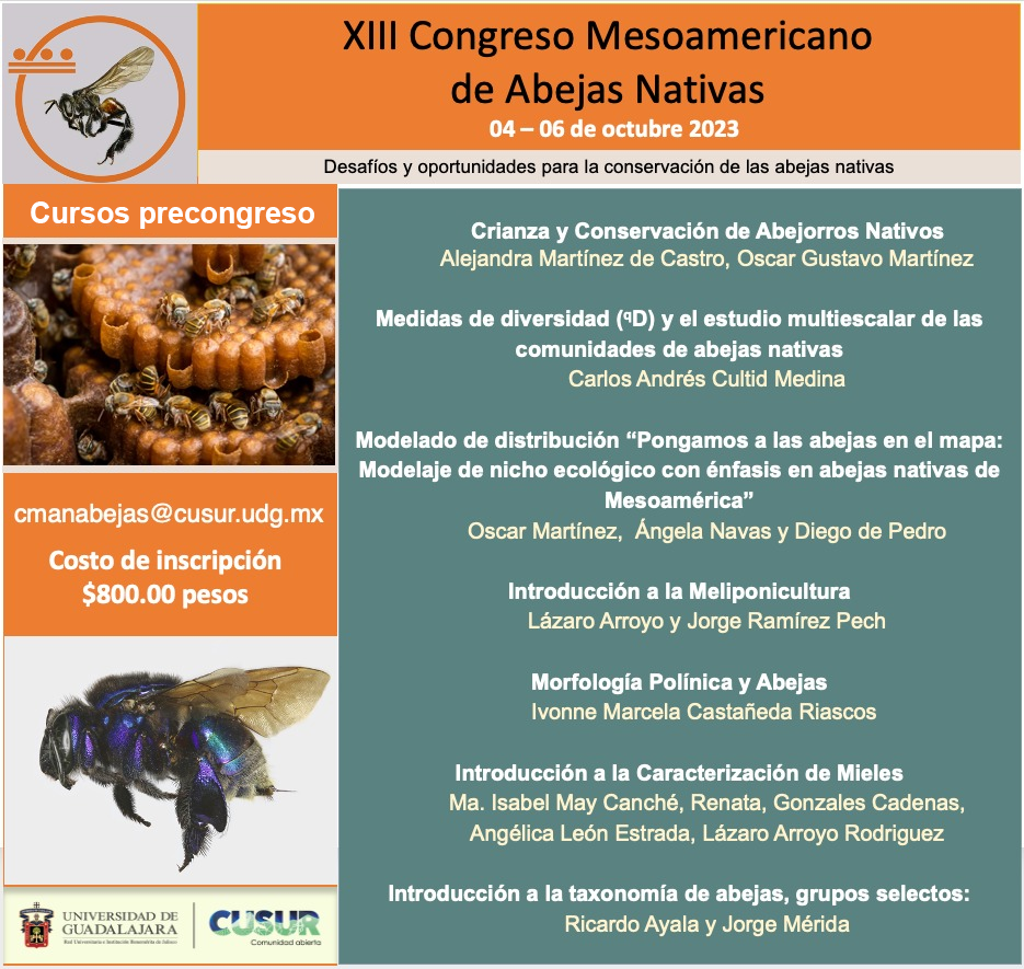 Portada principal del congreso mesoamericano de abejas nativas