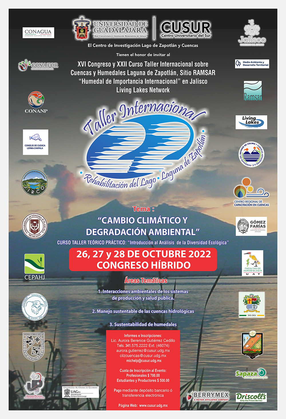 Vigesimosegundo Curso Taller Internacional Laguna de Zapotlán