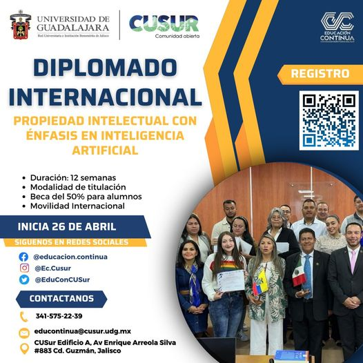 Diplomado Internacional Propiedad Intelectual con Énfasis en Inteligencia Artificial