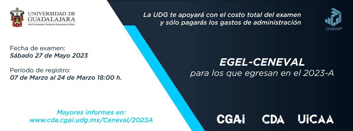 Examen EGEL-CENEVAL 27 de mayo de 2023