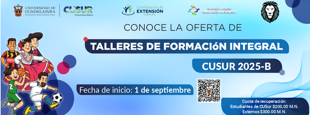 Invitación Talleres de Formación Integral 2025B