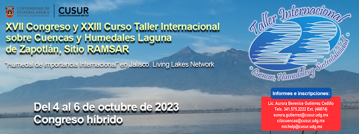 Invitación 23 Curso Taller Internacional Laguna de Zapotlán