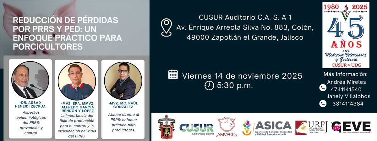 Conferencia Reducción de pérdidas por PRRS y PED Porcicultores