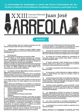 Concurso Nacional de Cuento Juan José Arreola 2024