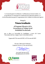 Trabajo social del CUSur recibe su primera acreditación de calidad