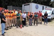 Entrega de herramienta contra incendios forestales