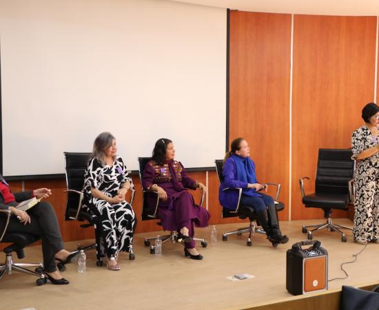 Conversan tres mujeres en el CUSur sobre su experiencia en el trabajo de la impartición de justici