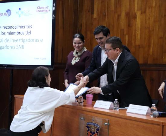 CUSur reconoce a 96 integrantes del Sistema Nacional de Investigadoras e Investigadores