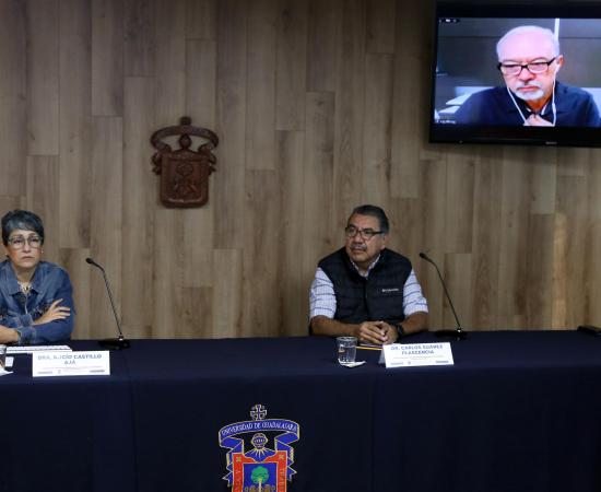 Conferencia sismos en Ciudad Guzmán y ZMG