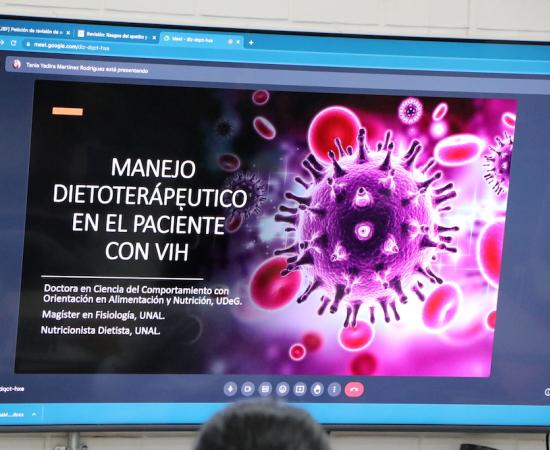 Clase espejo dieta en pacientes con VIH