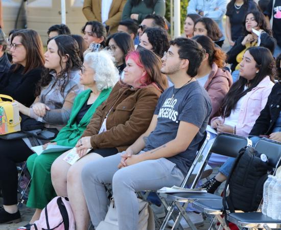 Mural y conversatorio de inicio de actividades del ciclo en letras hispánicas