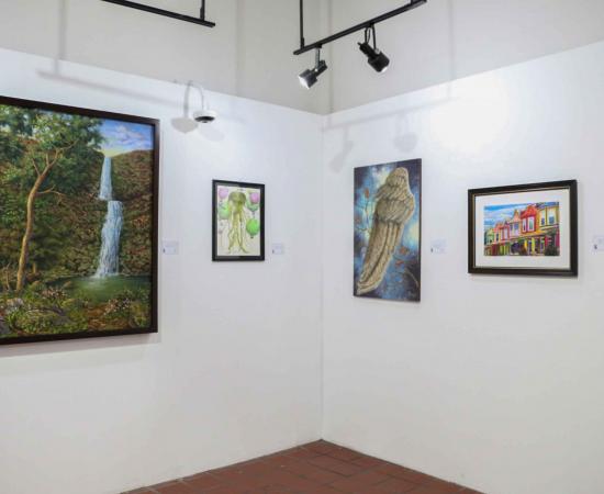 Inauguran la exposición pictórica “Un diálogo con el arte” en Casa del Arte Vicente Preciado Zacarías 
