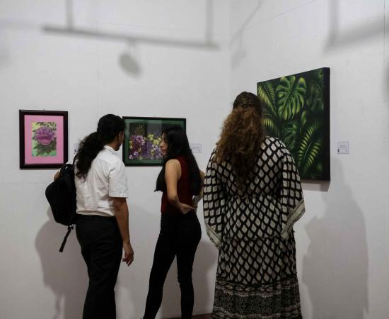 Inauguran la exposición pictórica “Un diálogo con el arte” en Casa del Arte Vicente Preciado Zacarías 