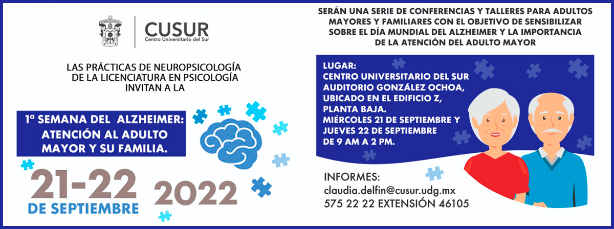 Invitación Semana del Alzheimer 2022