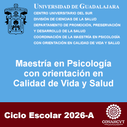 Convocatoria Maestría en Psicología con orientación en Calidad de Vida y Salud ciclo 2026A