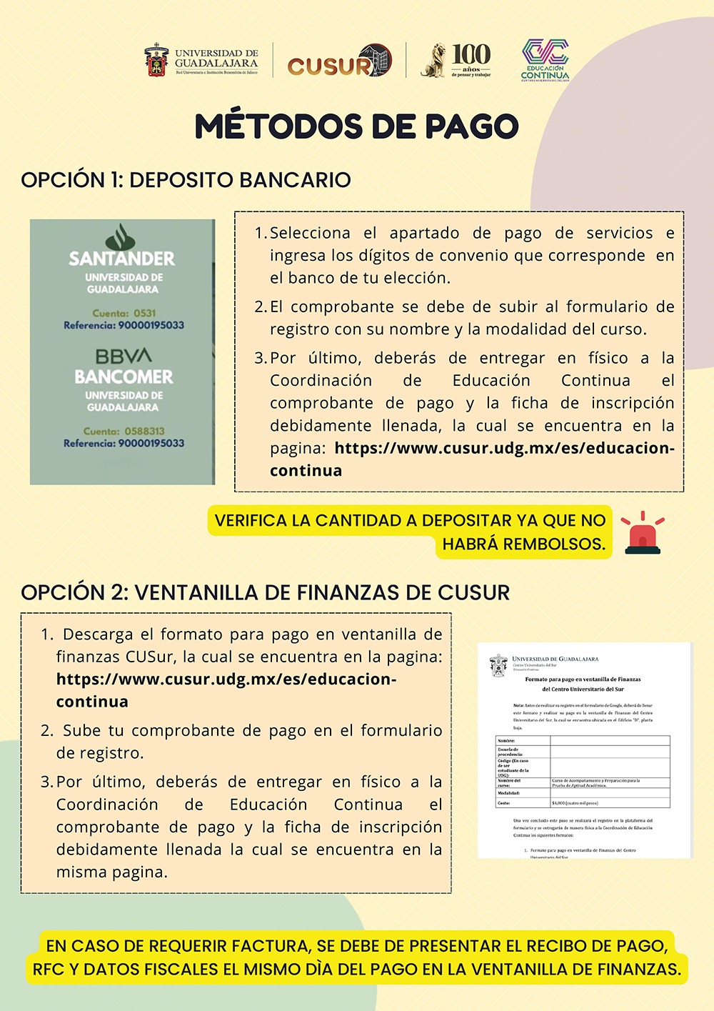 Imagen formas pago educontinua