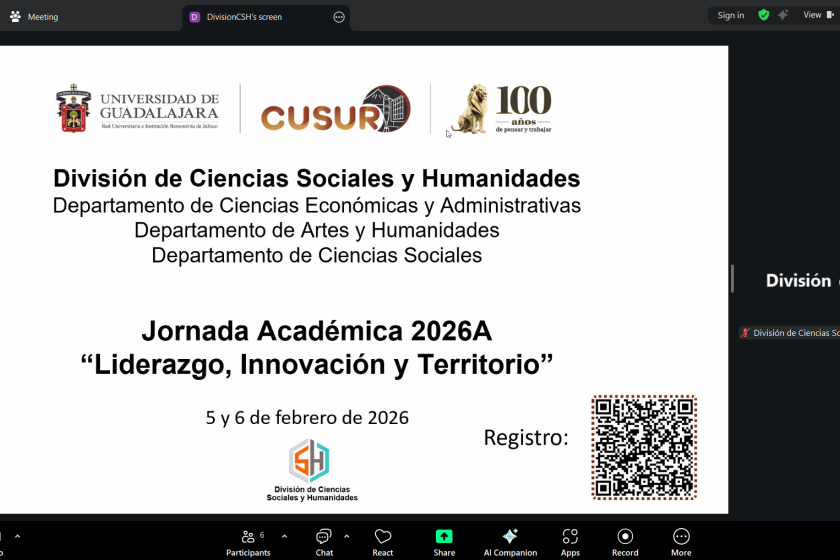 CUSur inaugura la Jornada Académica 2026-A de la DCSH
