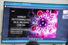 Clase espejo dieta en pacientes con VIH