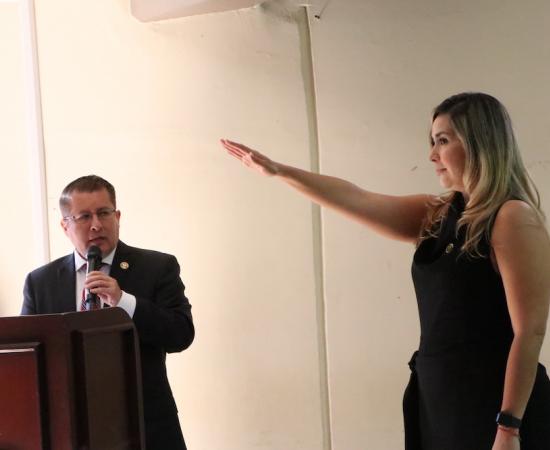 Toma de protesta representante de oficina DDU en el CUSur