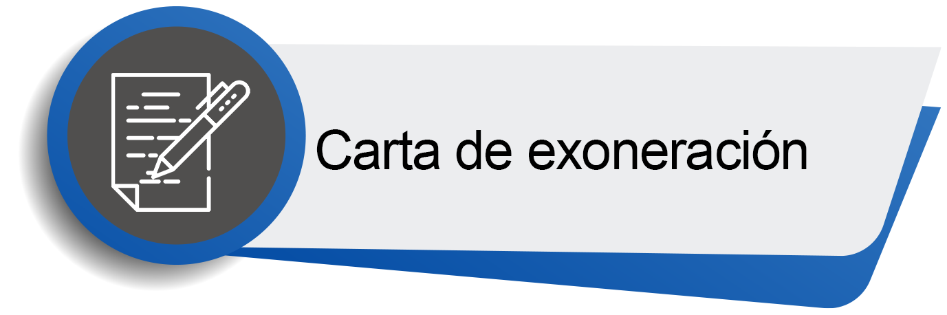 Carta de exoneración