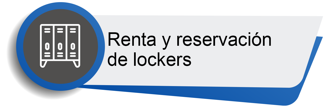 Renta y reservación de lockers