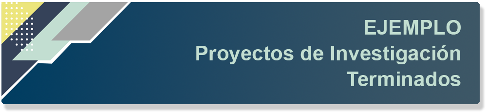 ejemplo proyectos de investigacion terminados