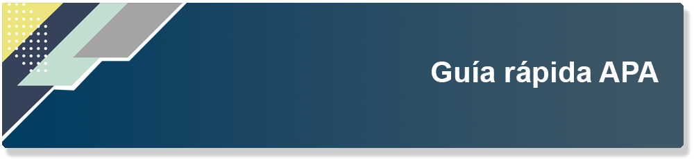 GUÍA RÁPIDA APA