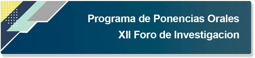 Ponencias Orales XII Foro de investigación