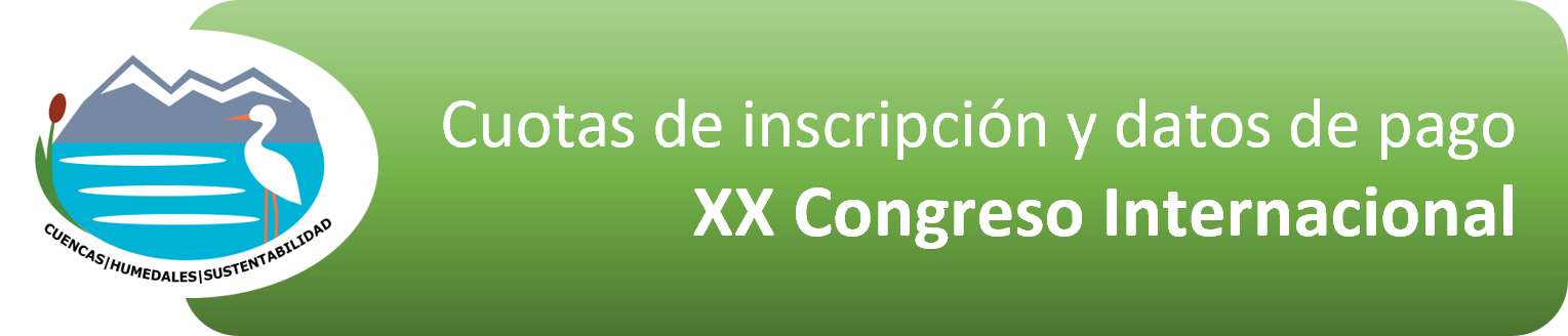 Cuotas de inscripción y datos para pago