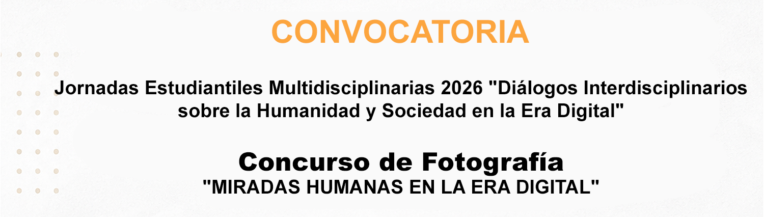 Convocatoria concurso fotografia Jornadas Estudiantiles Multidisciplinarias de la DCSH