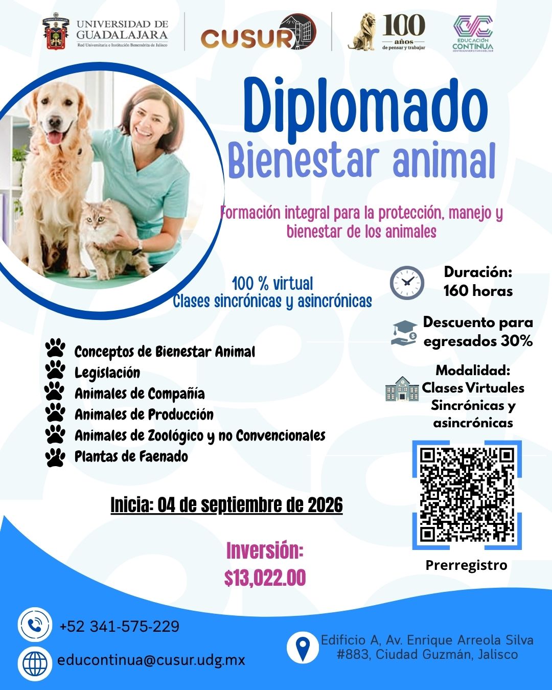 Diplomado en Bienestar Animal 2026