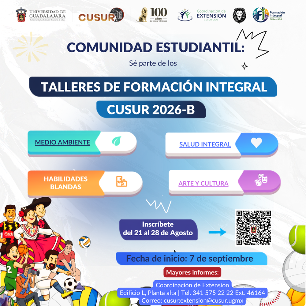 Talleres de Formación Integral 2026B