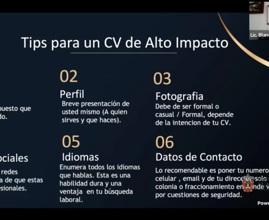 Charlan sobre cómo crear un currículum para los estudiantes del CUSur